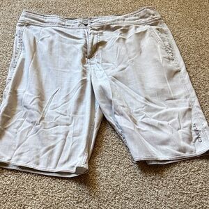 O'Neill Men's Light Gray Flat Front Shorts
